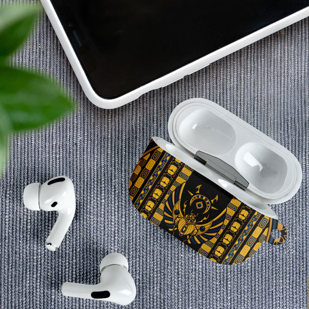 Egypt The Scarab Beetle AirPods Case Winged Solar Amulet Symbol