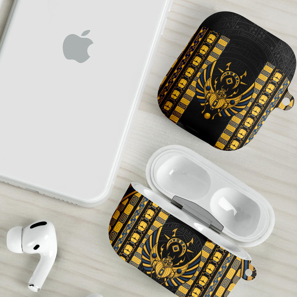 Egypt The Scarab Beetle AirPods Case Winged Solar Amulet Symbol