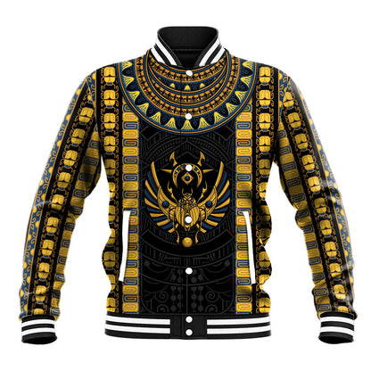 Egypt The Scarab Beetle Baseball Jacket Winged Solar Amulet Symbol