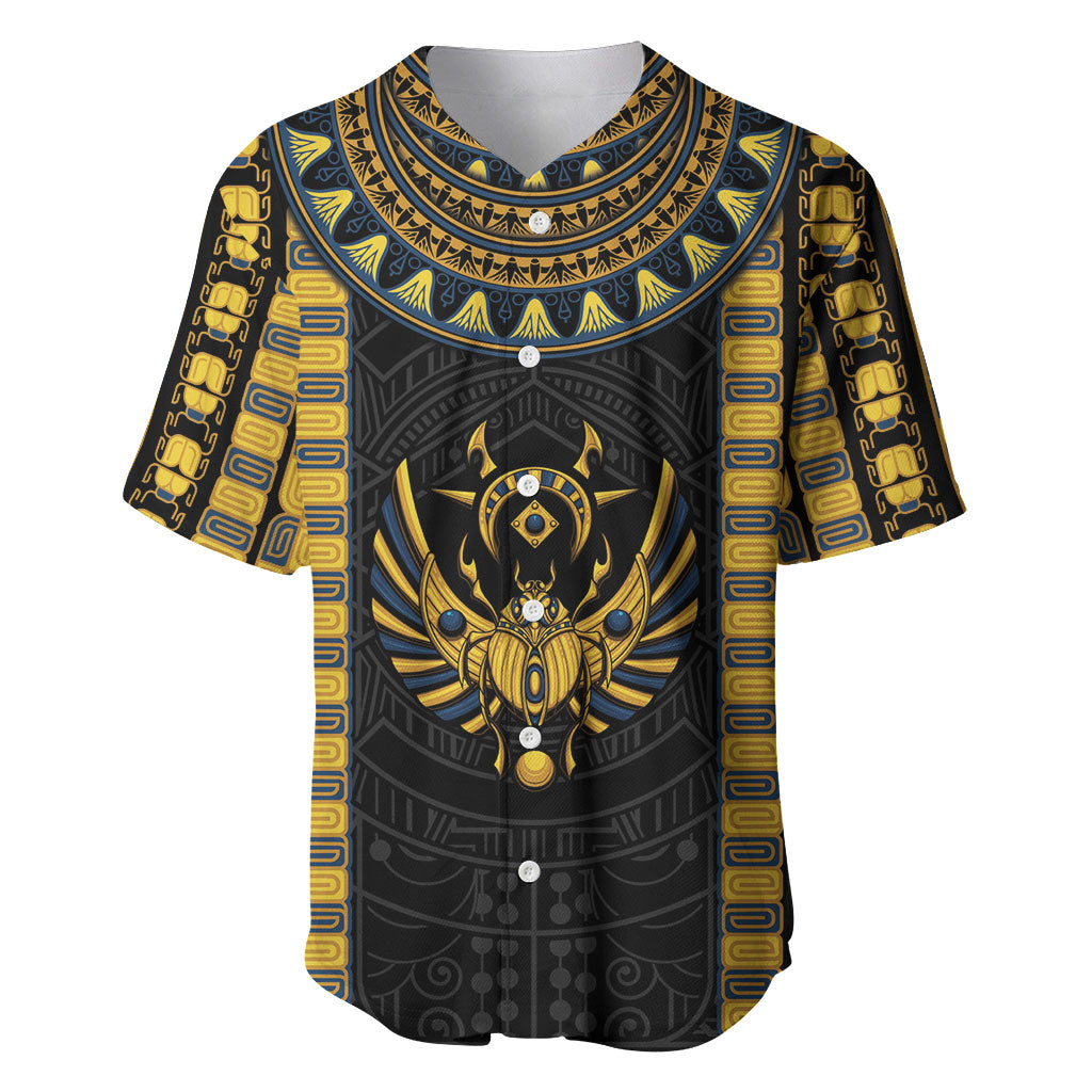 Egypt The Scarab Beetle Baseball Jersey Winged Solar Amulet Symbol