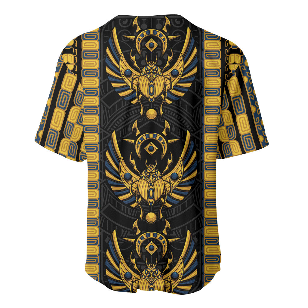 Egypt The Scarab Beetle Baseball Jersey Winged Solar Amulet Symbol