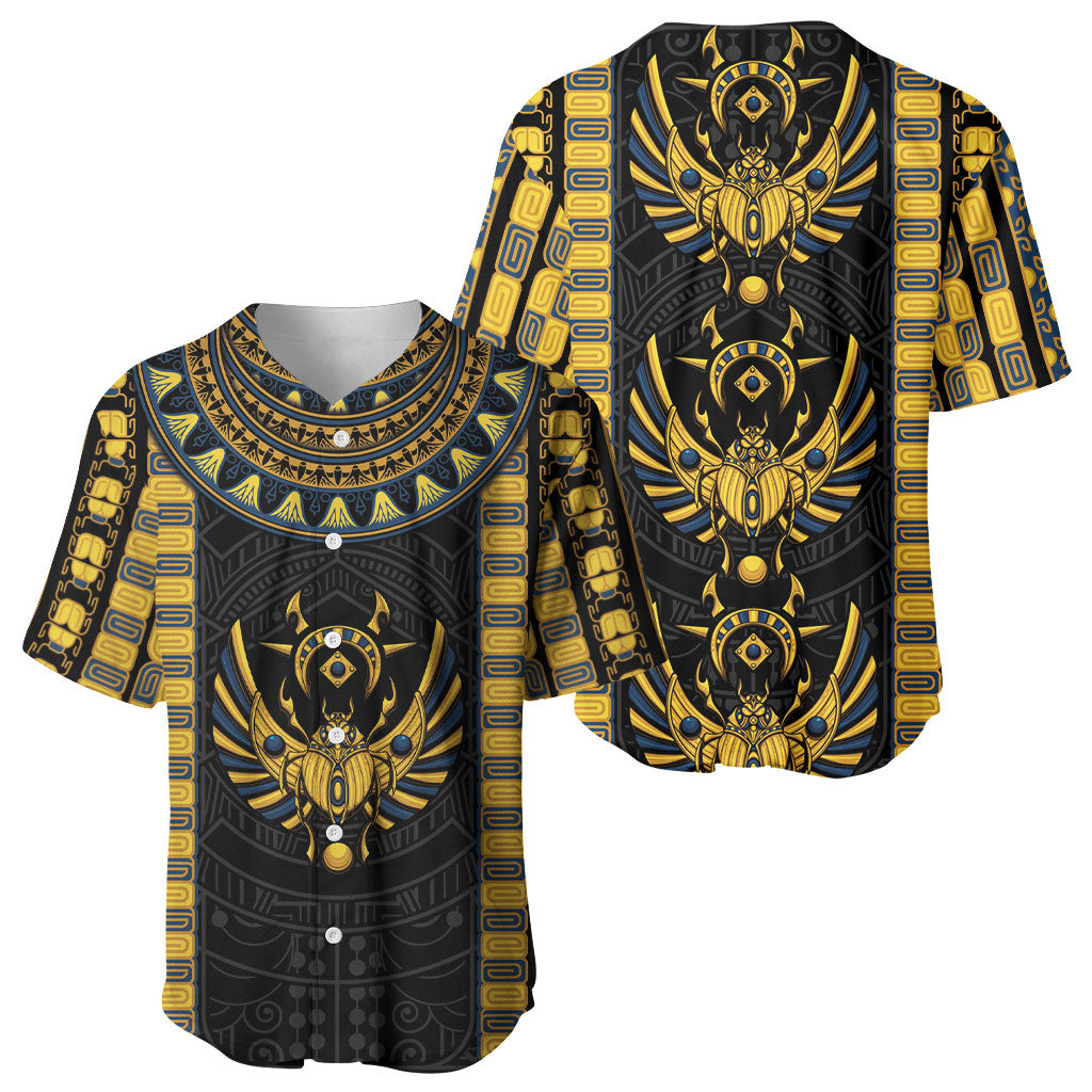 Egypt The Scarab Beetle Baseball Jersey Winged Solar Amulet Symbol