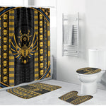 Egypt The Scarab Beetle Bathroom Set Winged Solar Amulet Symbol