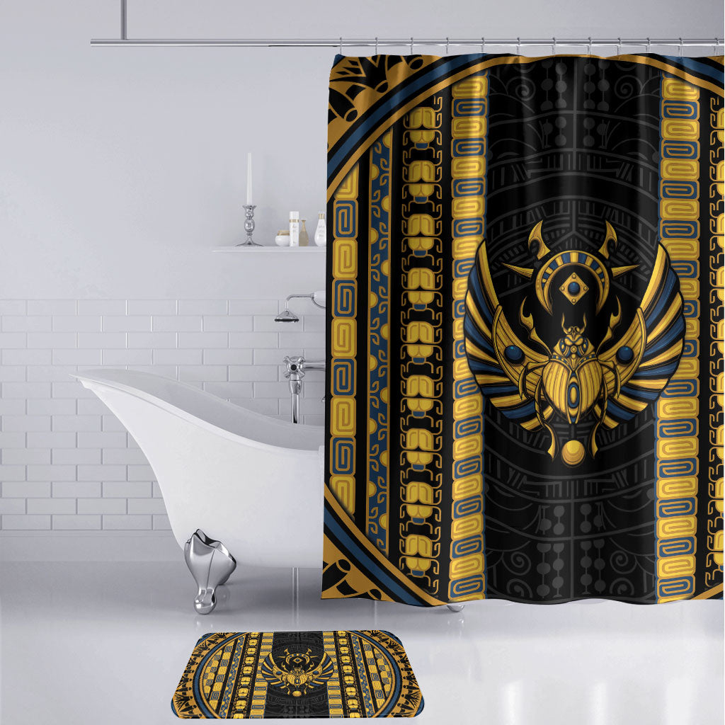 Egypt The Scarab Beetle Bathroom Set Winged Solar Amulet Symbol