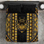 Egypt The Scarab Beetle Bedding Set Winged Solar Amulet Symbol