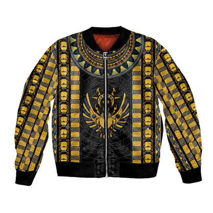 Egypt The Scarab Beetle Bomber Jacket Winged Solar Amulet Symbol