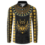 Egypt The Scarab Beetle Button Sweatshirt Winged Solar Amulet Symbol