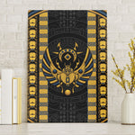 Egypt The Scarab Beetle Canvas Wall Art Winged Solar Amulet Symbol