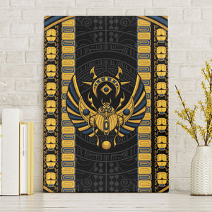Egypt The Scarab Beetle Canvas Wall Art Winged Solar Amulet Symbol