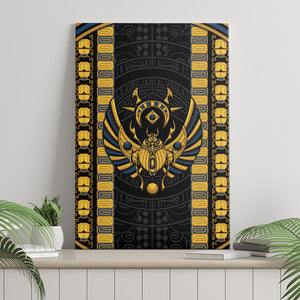 Egypt The Scarab Beetle Canvas Wall Art Winged Solar Amulet Symbol