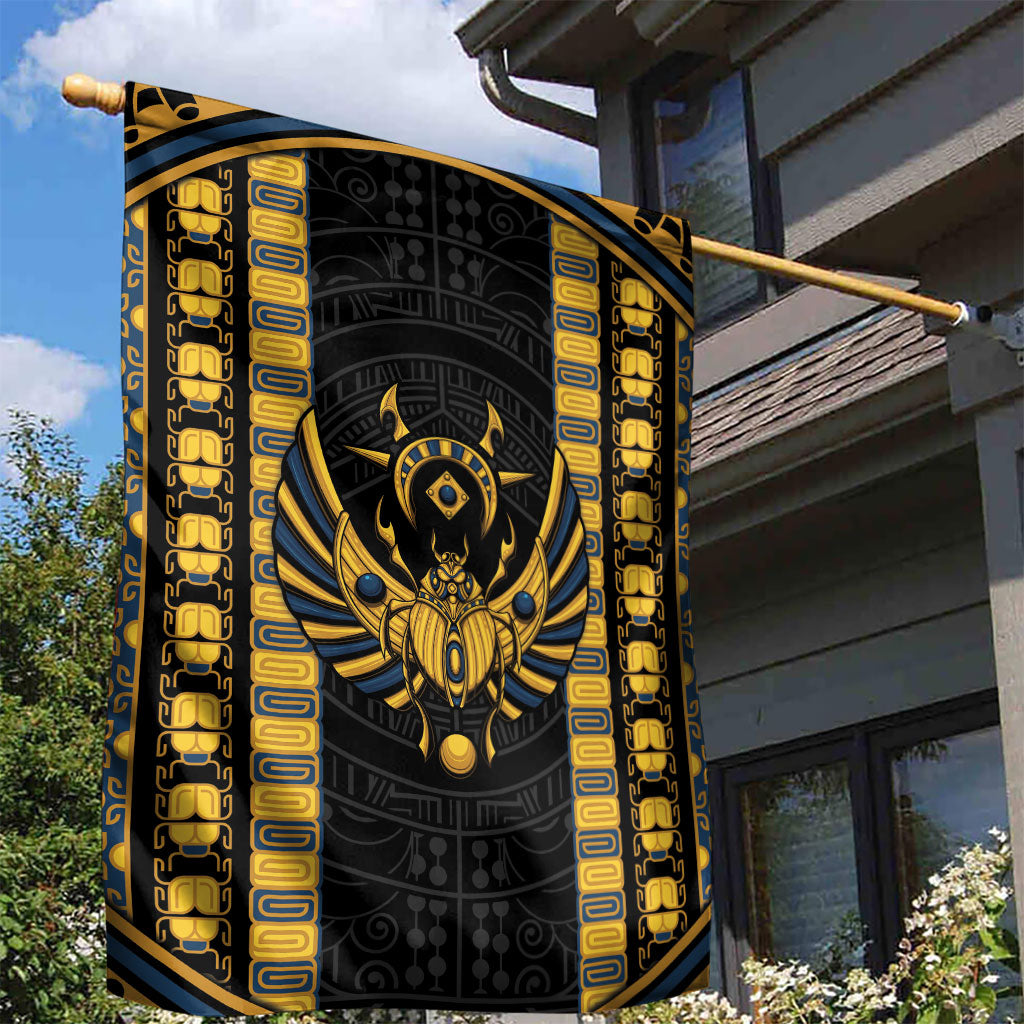 Egypt The Scarab Beetle Garden Flag Winged Solar Amulet Symbol