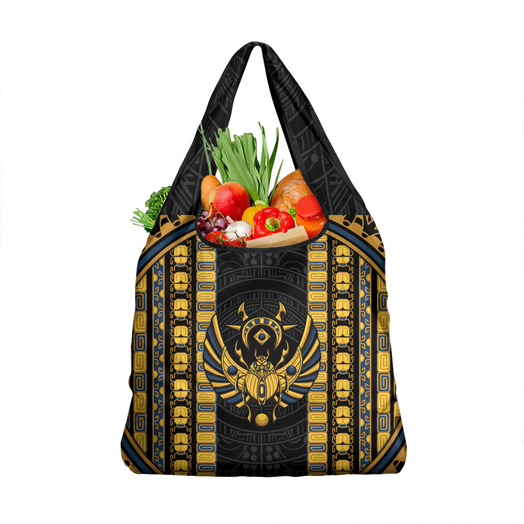 Egypt The Scarab Beetle Grocery Bag Winged Solar Amulet Symbol