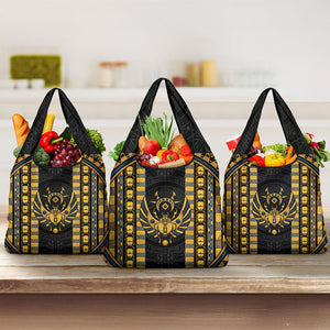 Egypt The Scarab Beetle Grocery Bag Winged Solar Amulet Symbol