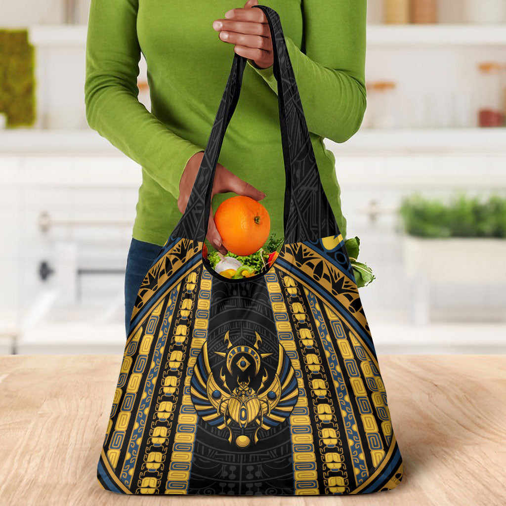 Egypt The Scarab Beetle Grocery Bag Winged Solar Amulet Symbol