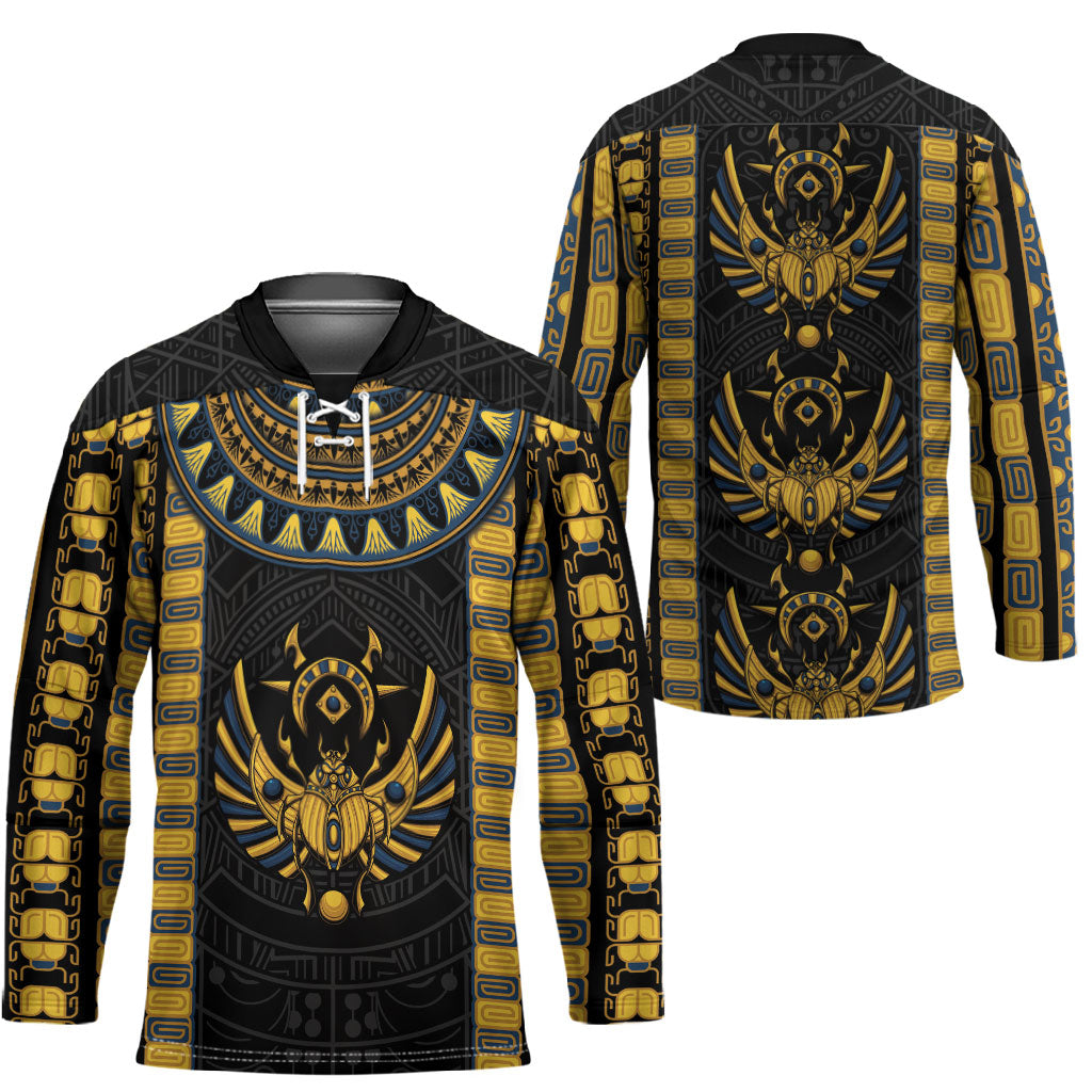 Egypt The Scarab Beetle Hockey Jersey Winged Solar Amulet Symbol