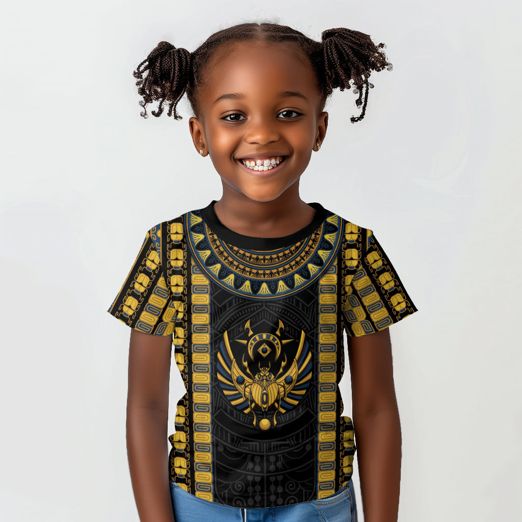 Egypt The Scarab Beetle Kid T shirt Winged Solar Amulet Symbol