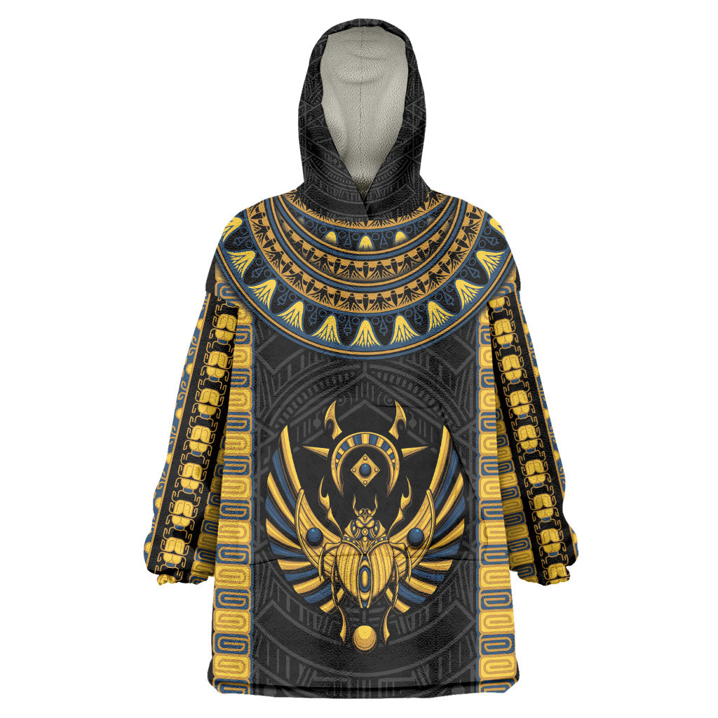 Egypt The Scarab Beetle Kid Wearable Blanket Hoodie Winged Solar Amulet Symbol
