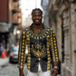 Egypt The Scarab Beetle Long Sleeve Button Shirt Winged Solar Amulet Symbol