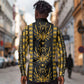 Egypt The Scarab Beetle Long Sleeve Button Shirt Winged Solar Amulet Symbol