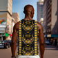 Egypt The Scarab Beetle Men Tank Top Winged Solar Amulet Symbol