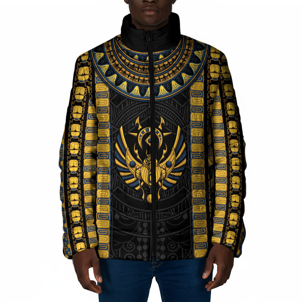 Egypt The Scarab Beetle Padded Jacket Winged Solar Amulet Symbol