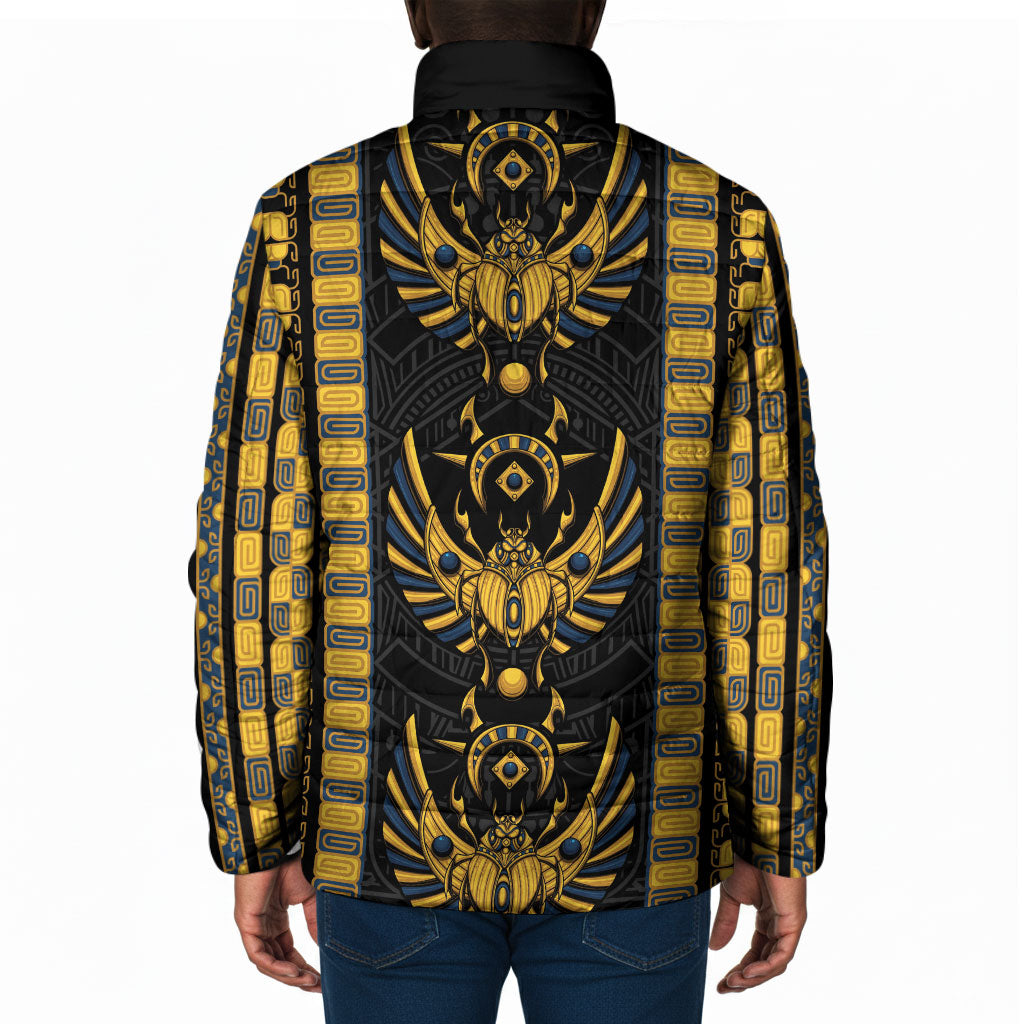 Egypt The Scarab Beetle Padded Jacket Winged Solar Amulet Symbol
