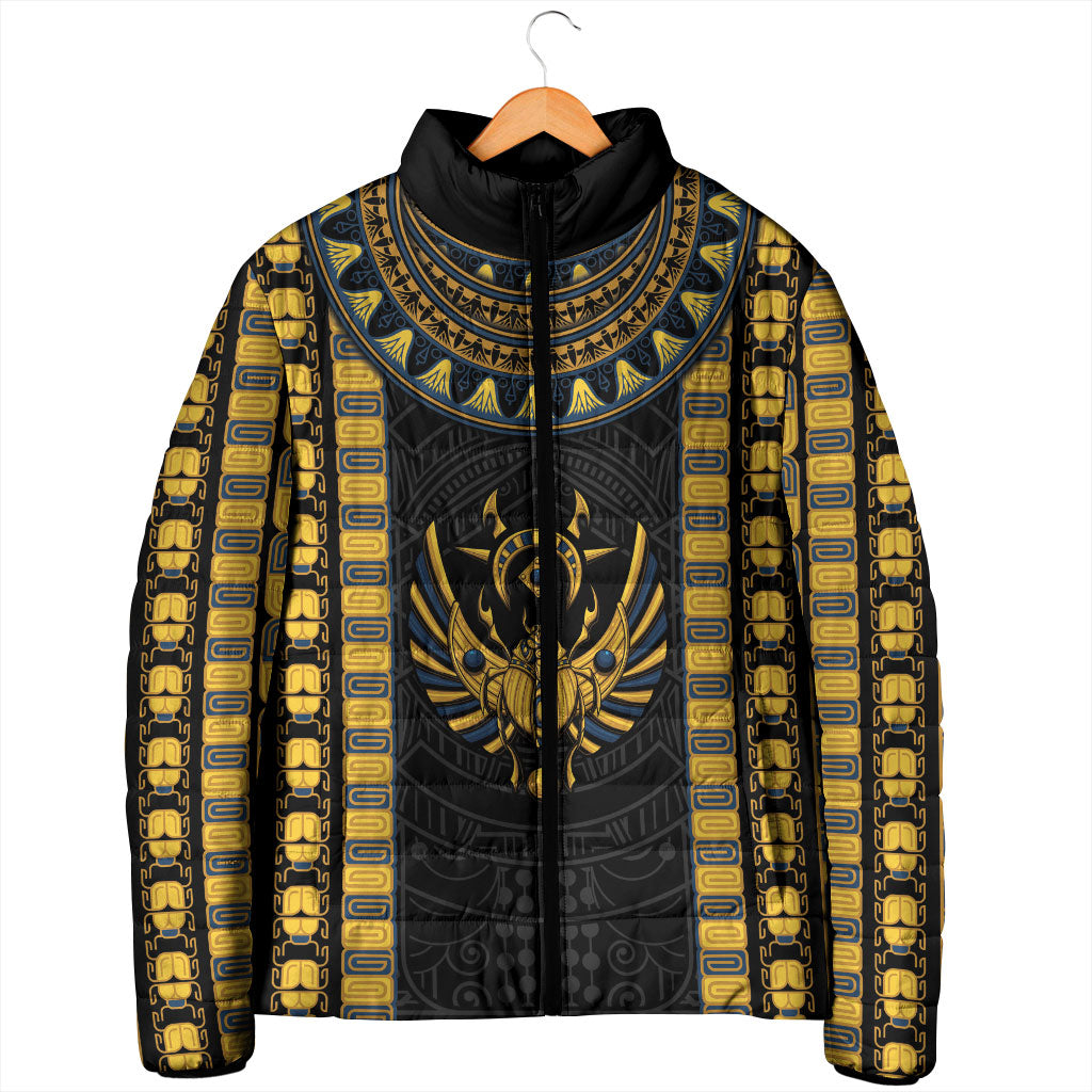 Egypt The Scarab Beetle Padded Jacket Winged Solar Amulet Symbol