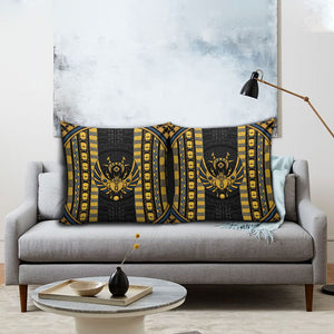Egypt The Scarab Beetle Pillow Cover Winged Solar Amulet Symbol