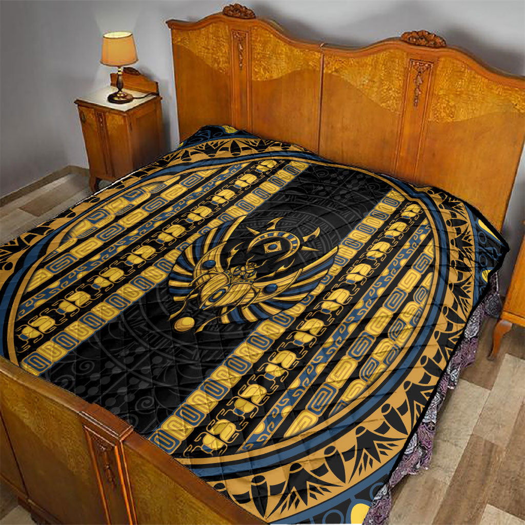 Egypt The Scarab Beetle Quilt Winged Solar Amulet Symbol