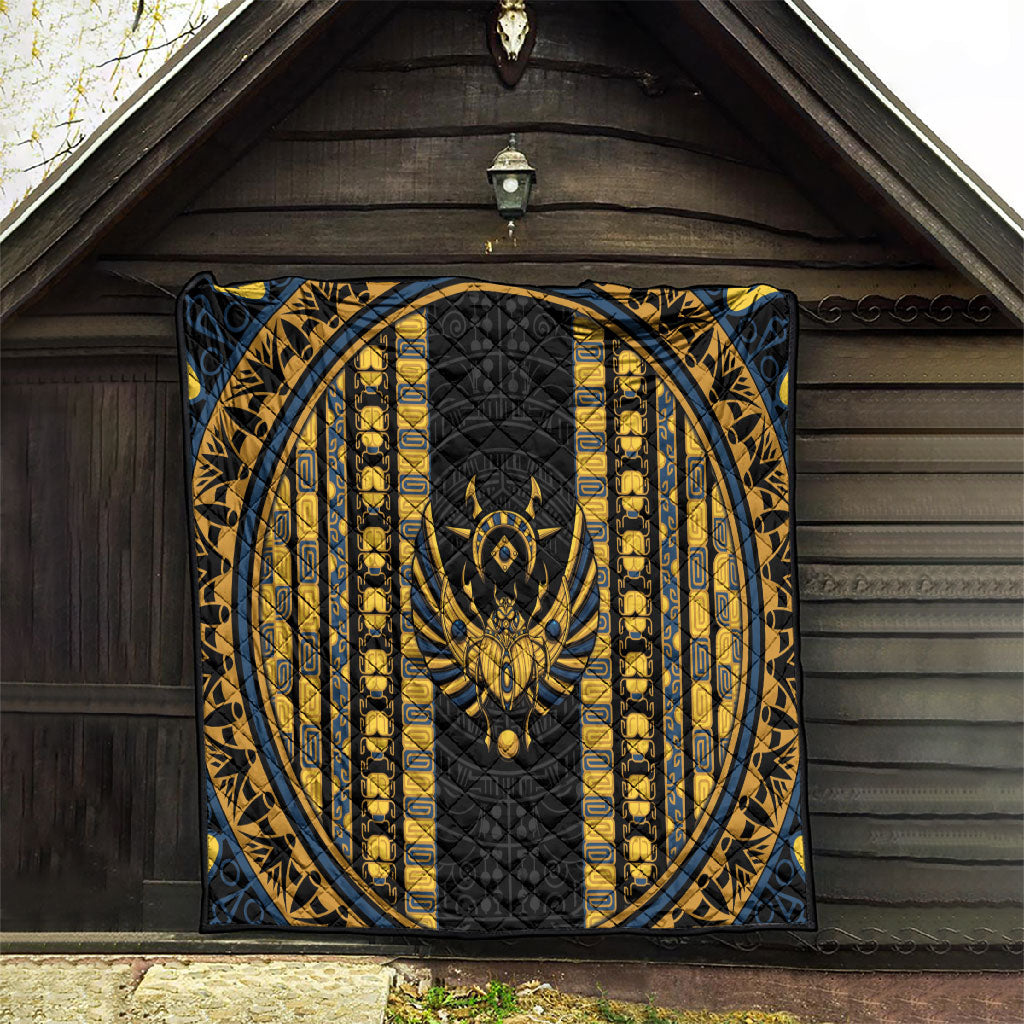 Egypt The Scarab Beetle Quilt Winged Solar Amulet Symbol