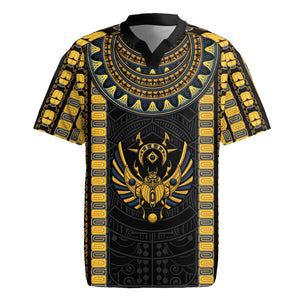 Egypt The Scarab Beetle Rugby Jersey Winged Solar Amulet Symbol