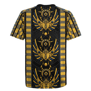 Egypt The Scarab Beetle Rugby Jersey Winged Solar Amulet Symbol