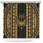 Egypt The Scarab Beetle Shower Curtain Winged Solar Amulet Symbol