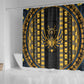 Egypt The Scarab Beetle Shower Curtain Winged Solar Amulet Symbol