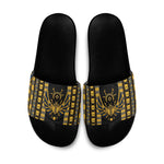 Egypt The Scarab Beetle Slide Sandals Winged Solar Amulet Symbol