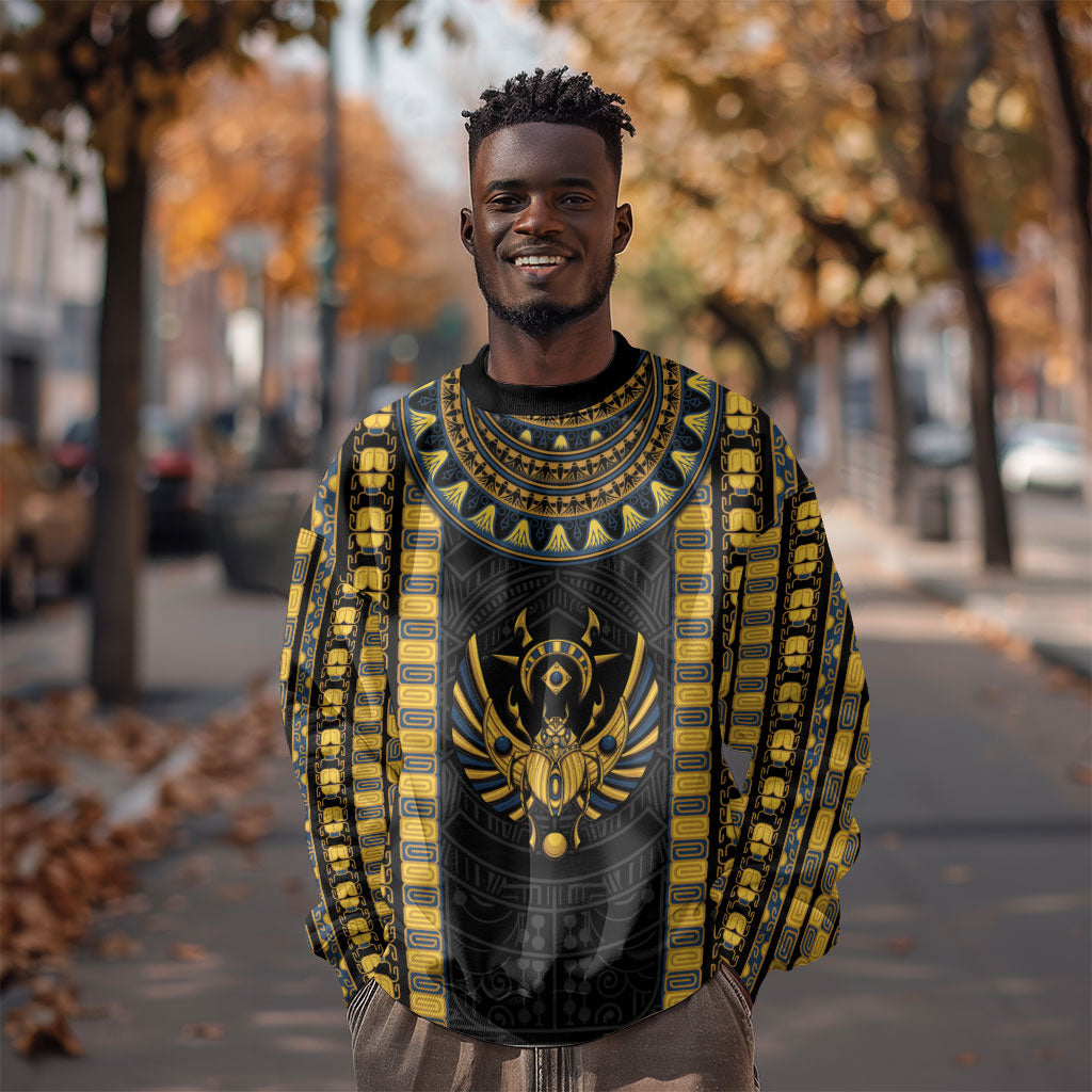 Egypt The Scarab Beetle Sweatshirt Winged Solar Amulet Symbol