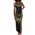 Egypt The Scarab Beetle Tank Maxi Dress Winged Solar Amulet Symbol
