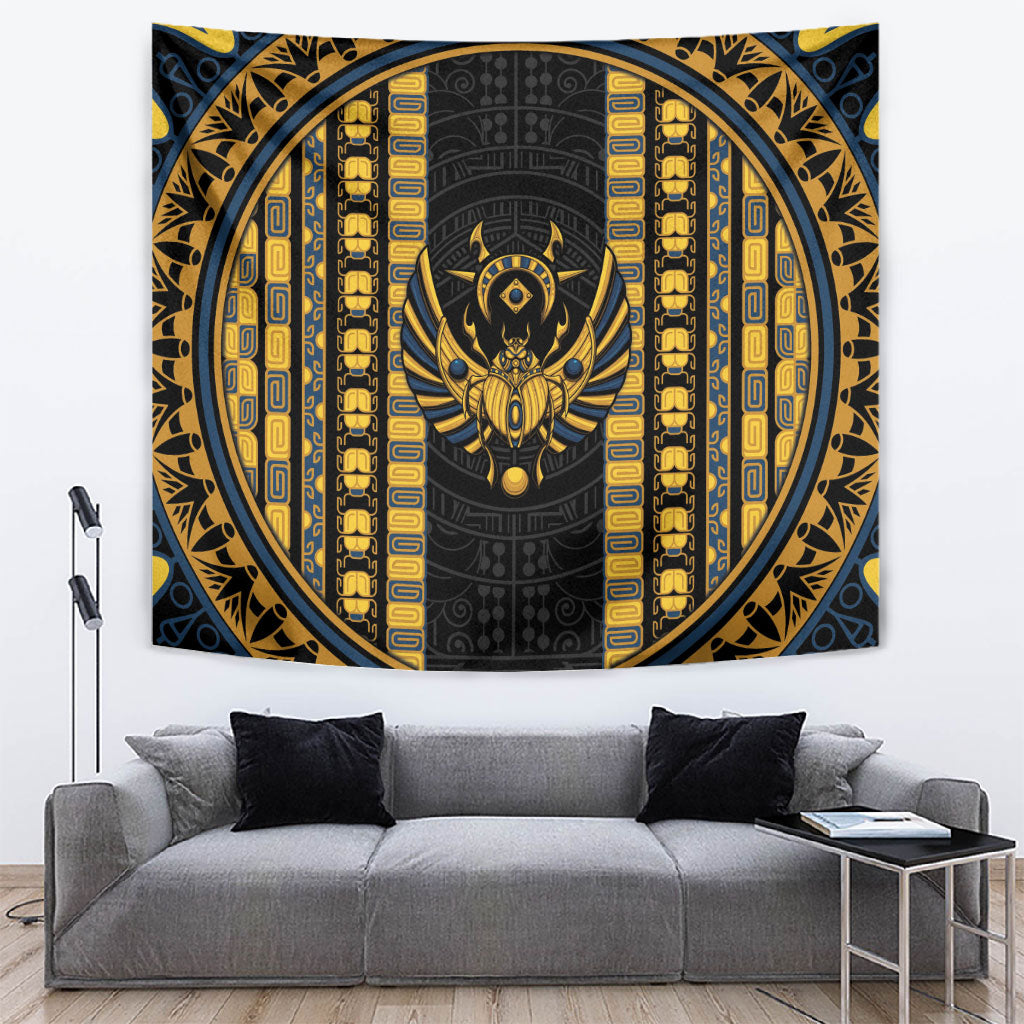 Egypt The Scarab Beetle Tapestry Winged Solar Amulet Symbol
