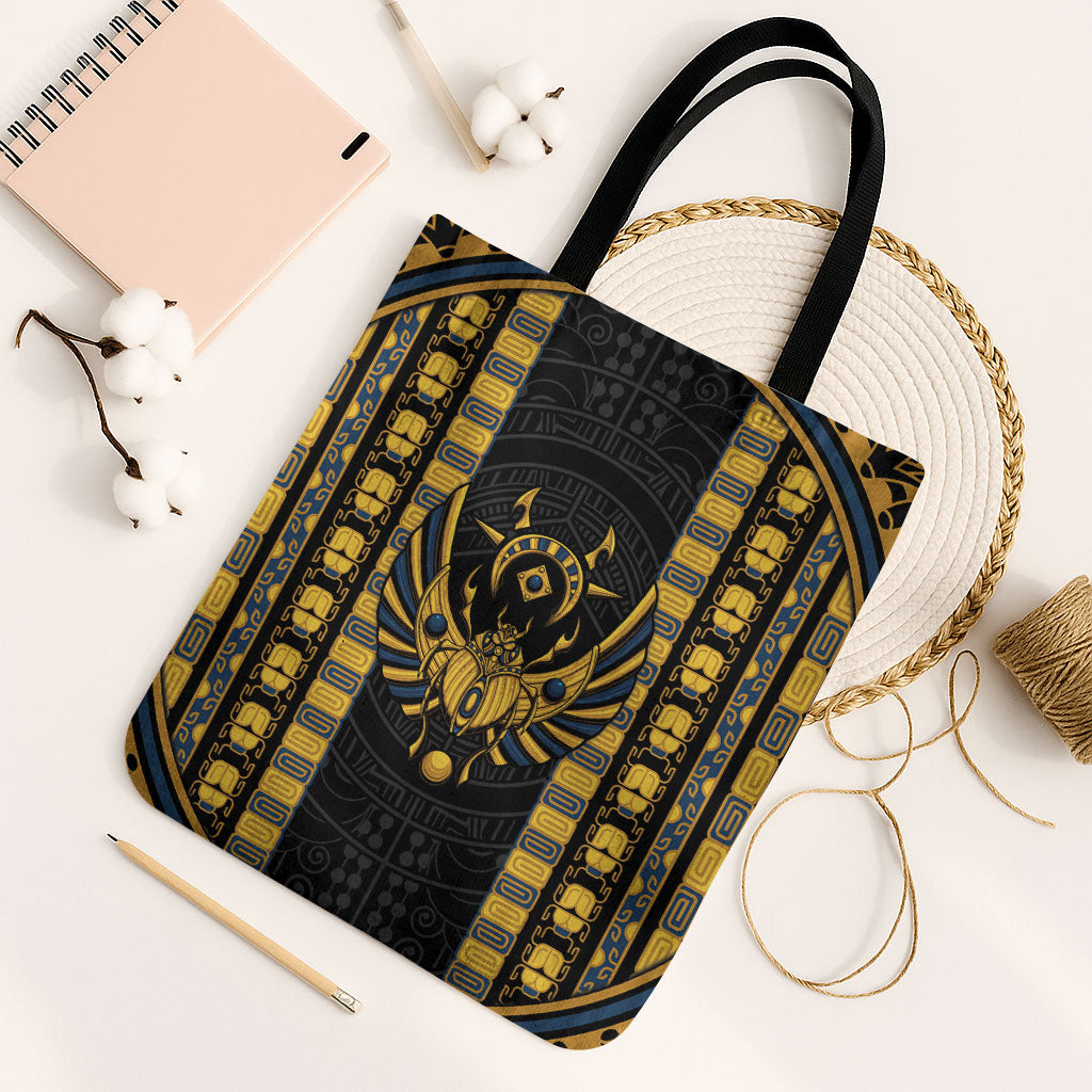 Egypt The Scarab Beetle Tote Bag Winged Solar Amulet Symbol