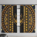 Egypt The Scarab Beetle Window Curtain Winged Solar Amulet Symbol