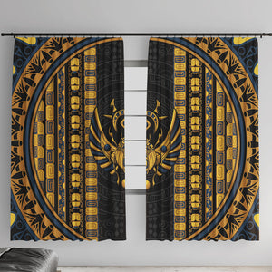 Egypt The Scarab Beetle Window Curtain Winged Solar Amulet Symbol