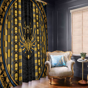 Egypt The Scarab Beetle Window Curtain Winged Solar Amulet Symbol