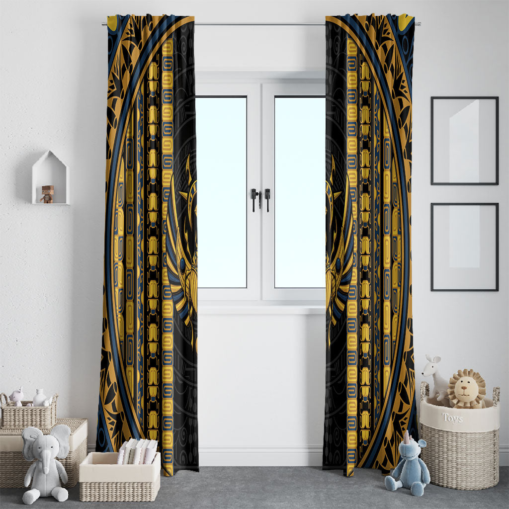 Egypt The Scarab Beetle Window Curtain Winged Solar Amulet Symbol