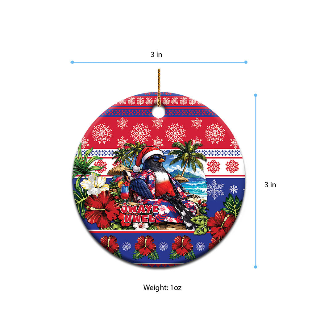 Afro-Haitians Christmas Ceramic Ornament This Trogon Needs A Beach Retreat
