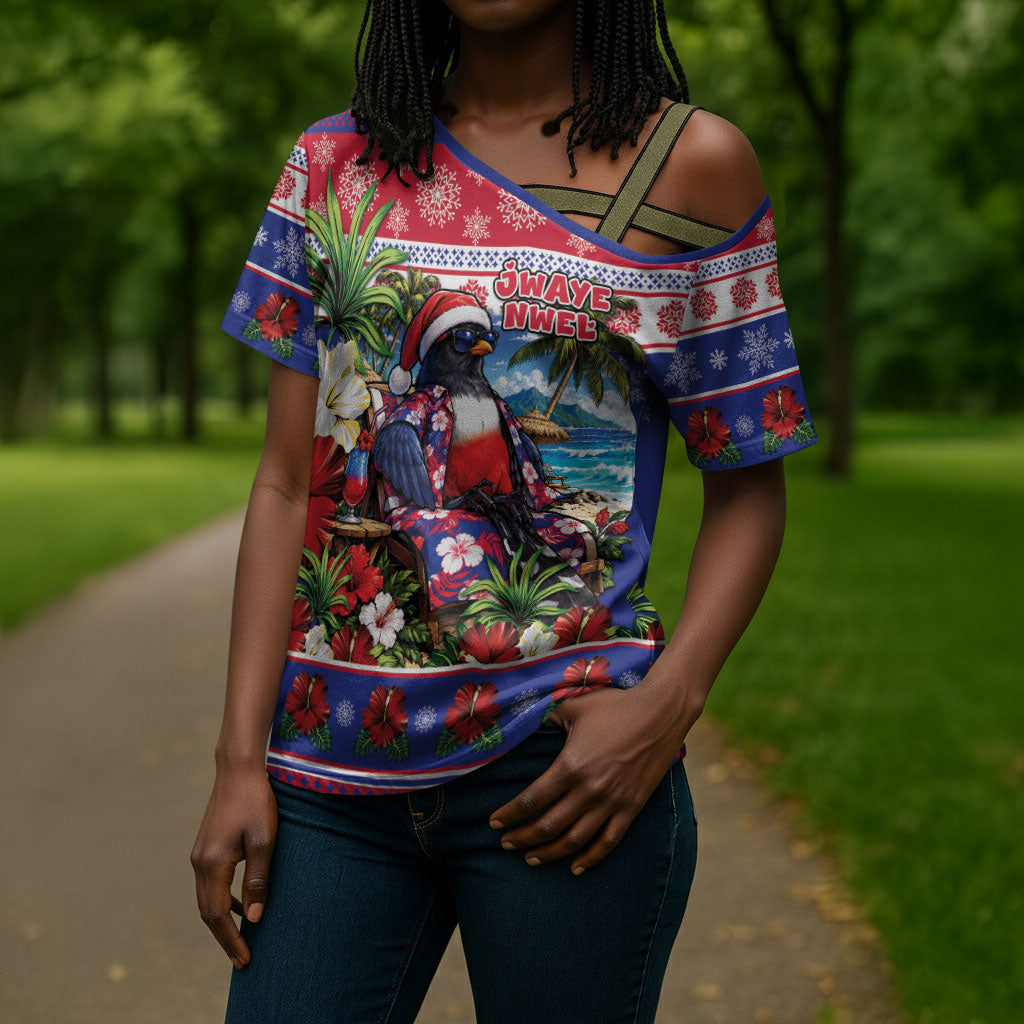 Afro-Haitians Christmas Cross Shoulder Shirt This Trogon Needs A Beach Retreat