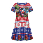 Afro-Haitians Christmas Kid Short Sleeve Dress This Trogon Needs A Beach Retreat