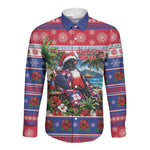 Afro-Haitians Christmas Long Sleeve Button Shirt This Trogon Needs A Beach Retreat