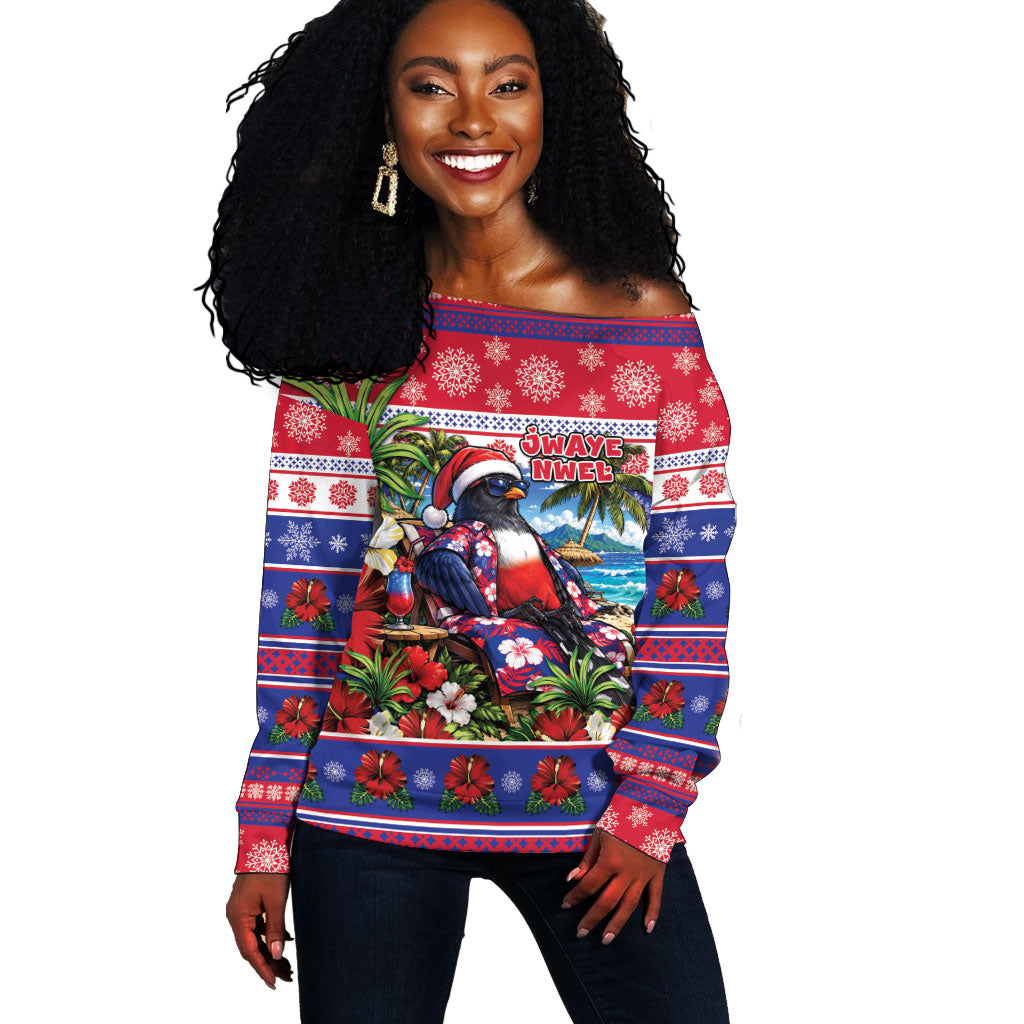 Afro-Haitians Christmas Off Shoulder Sweater This Trogon Needs A Beach Retreat