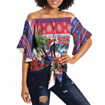 Afro-Haitians Christmas Off Shoulder Wrap Waist Top This Trogon Needs A Beach Retreat
