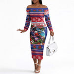 Afro-Haitians Christmas Off The Shoulder Long Sleeve Dress This Trogon Needs A Beach Retreat